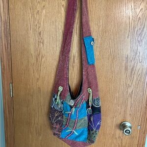 Multicolor Patchwork Shoulder Bag